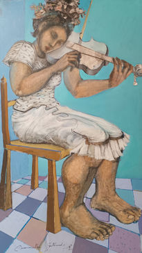 Violinista azul