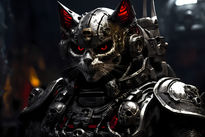 Skull cat soldier 3