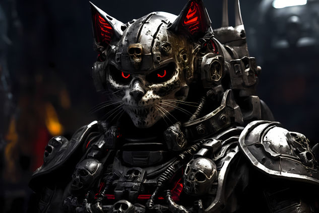 Skull cat soldier 3 