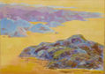 Susana Rojas. 1999 Rocas en la playa. Óleo. 70 x 50 cm