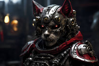 Skull cat soldier 4