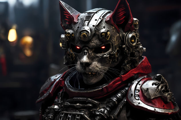 Skull cat soldier 4 