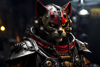 Skull cat soldier 7