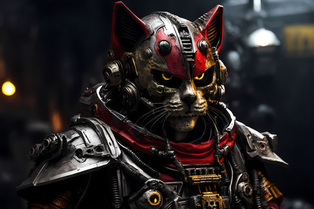 skull cat soldier 7