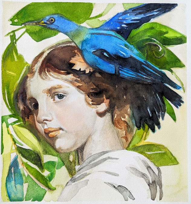 Nº 2 de la serie MUJERES QUE CULTIVAN FLORES