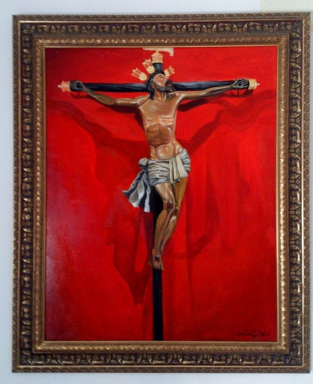 Cristo de la Expiración "El Museo" Oil Canvas Figure Painting