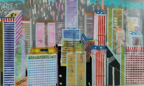 Obra original de Ángel García Jiménez sobre soporte de Metacrilato