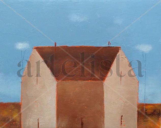 Landscape With House 4 Oil Canvas Landscaping