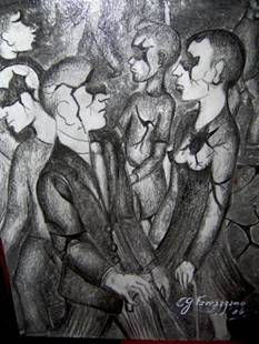 "Los Héroes" Charcoal