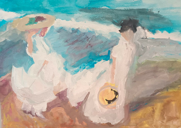 Homenaje a Sorolla Gouache Papel Otros