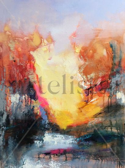 Landscape abstract 489 Acrylic Canvas Landscaping