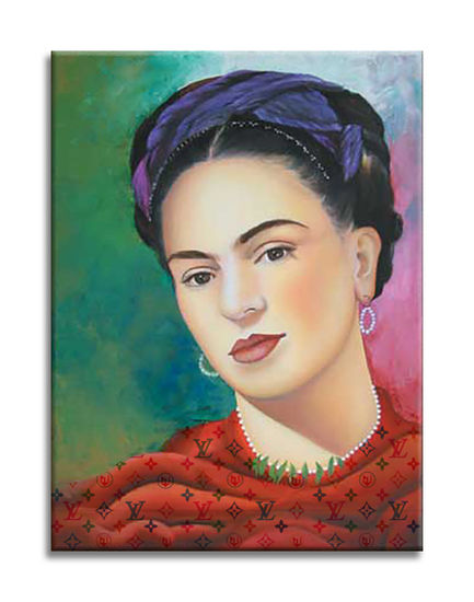 Frida Kahlo Passion Óleo Lienzo Retrato