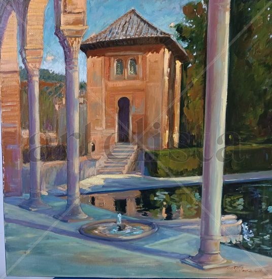 Oratorio del Partal. Oil Canvas Landscaping