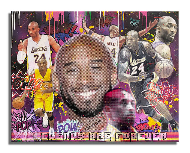 Kobe 24 Forever Mixed media Canvas Portrait