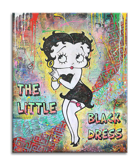 The Little Black Dress Betty Boo Media Mixta Lienzo Otros