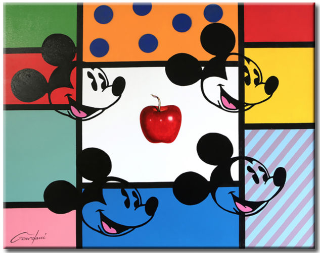 Happy Faces Mickey Oil Canvas Others