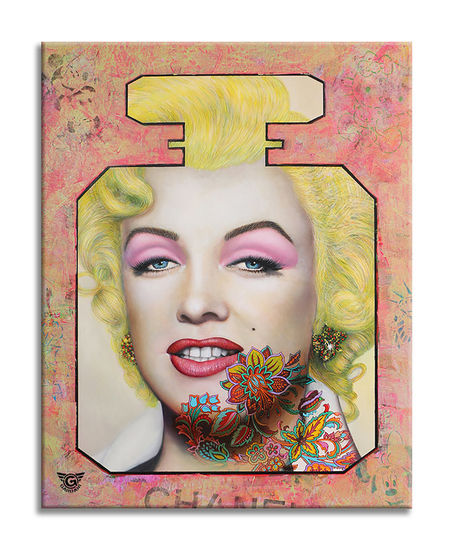 Marilyn Passion Oil Canvas Portrait