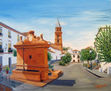 Fuente Grande y Plaza de Fondon