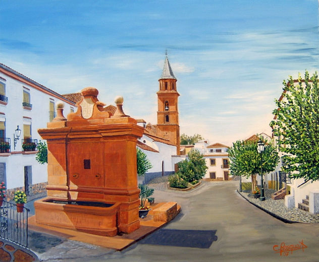 Fuente Grande y Plaza de Fondon