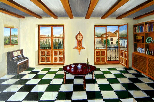 Salon de la Abuelita Oil Canvas Others