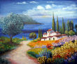 Paisaje con flores