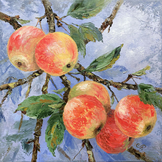 Frutas Manzanas Oil Canvas Still Life Paintings