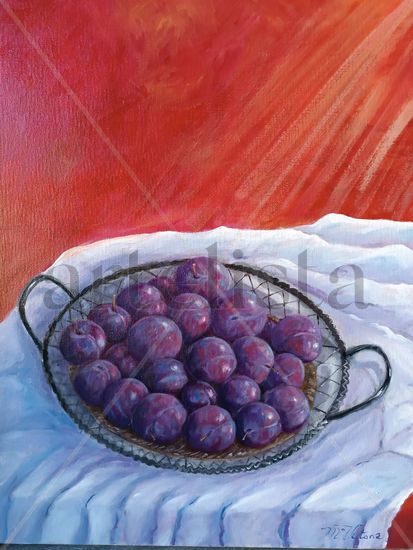 Ciruelas Oil Canvas Still Life Paintings