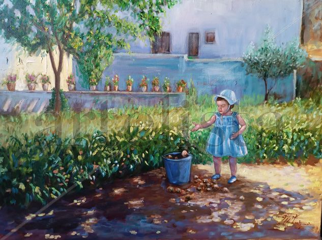 Mavi pequeñita Oil Canvas Landscaping