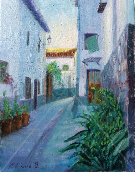 Calle de Huetor 1 Oil Canvas Landscaping