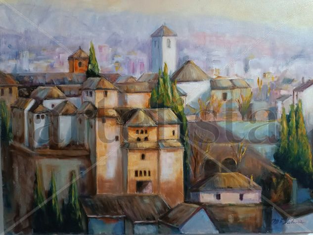 Palacio de DAR AL-HORRA Oil Canvas Landscaping