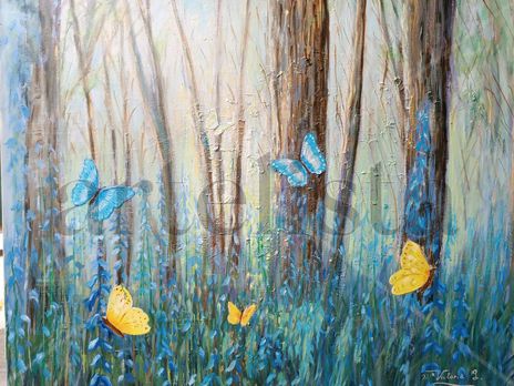 Mariposas en el bosque