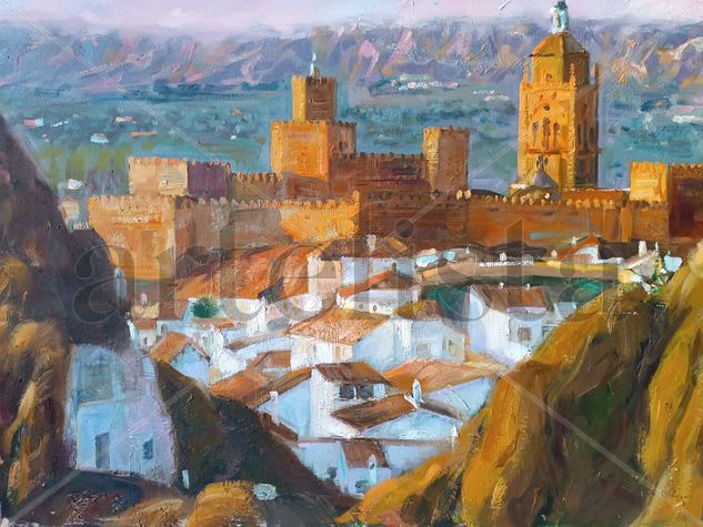 Guadix Oil Canvas Landscaping