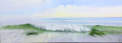 Playa brumosa