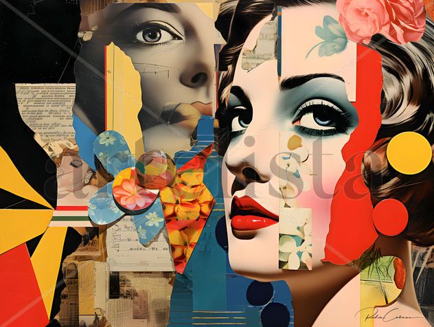 Fragmentos de Elegancia: Un Collage de Épocas