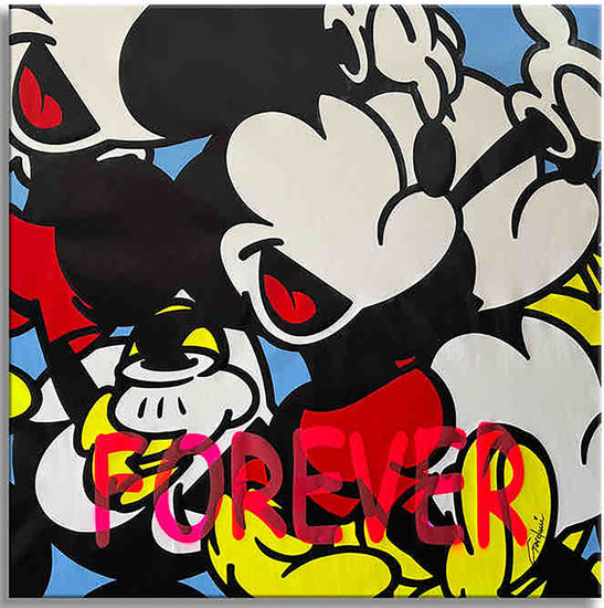 Mickey Forever - Original Painting on Canvas Acrylic Canvas Others