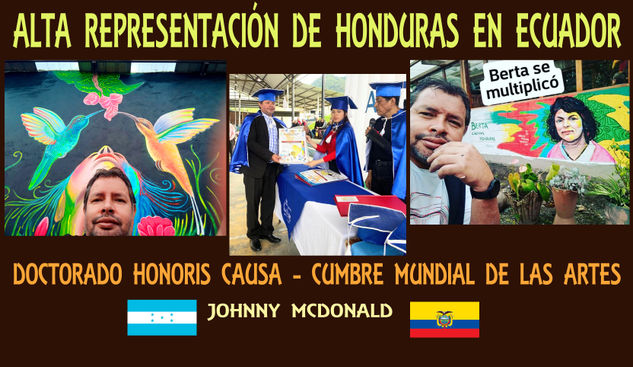 MURALES DE HONDURAS,  DOCTORADO HONORIS CAUSA HONDURAS,MURALISMO, ECUADOR. HONDUREÑO. MURALES HONDUREÑOS Acrílico Otros Figura