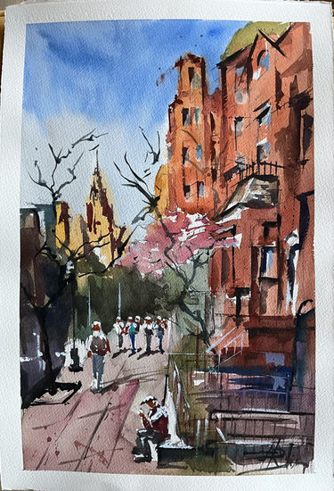 Calle de Boston Watercolour Paper Landscaping