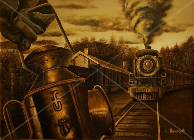 tren arribando