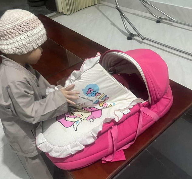 The cuteness of the child