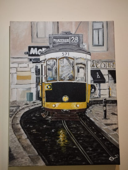 Electrico Lisboa Acrylic Canvas Landscaping