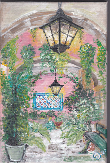 Jardin palácio das especarias LISBOA Acrylic Canvas Landscaping