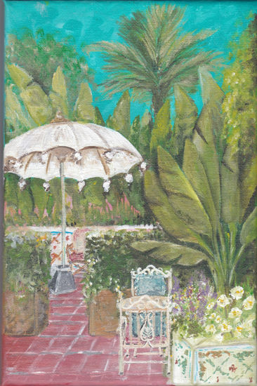 Jardim das especiarias Lisboa Acrylic Canvas Landscaping