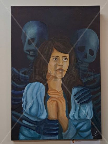 consciencias Oil Canvas Portrait