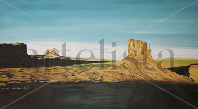 Monument Valley Panorama Oil Canvas Landscaping