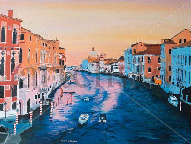 Venice - Crand Canal Oil Canvas Others