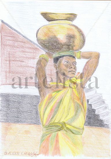 African woman Pencil