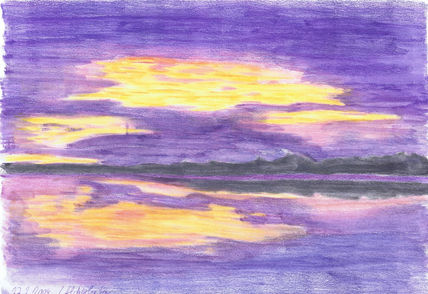 Sunset at the sea