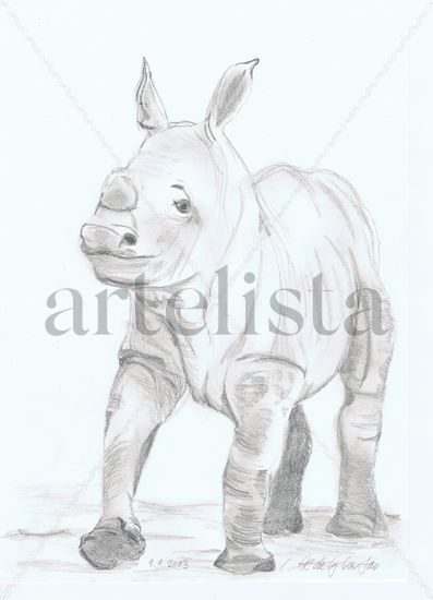 Rhino baby Pencil