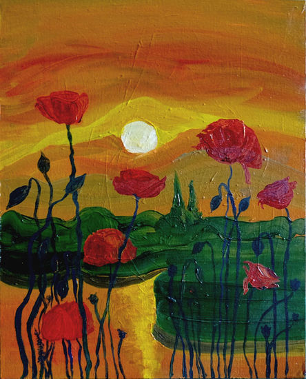 Amapolas Oil Canvas Landscaping