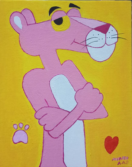 Pantera rosa - Pink Panther Acrílico Lienzo Figura